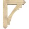 Ekena Millwork Merced Arts and Crafts Rough Sawn Bracket w/ Offset Brace, Douglas Fir, 8"W x 32"D x 40"H BKT0806X32X40MRC03RDF - alternate 2